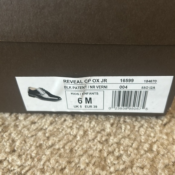 Florsheim Big Boys Size 6 Reveal Black Patent Shoes - Picture 10 of 10